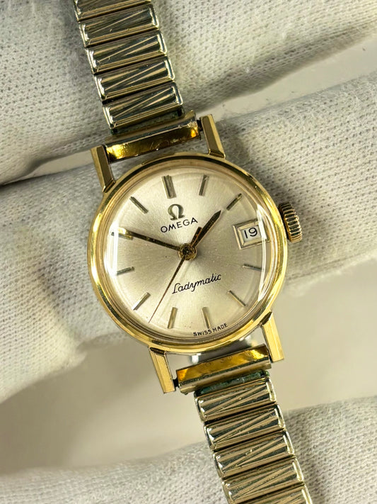 OMEGA Ladymatic Vintage 1960’s Ladies Automatic Date Gold Watch