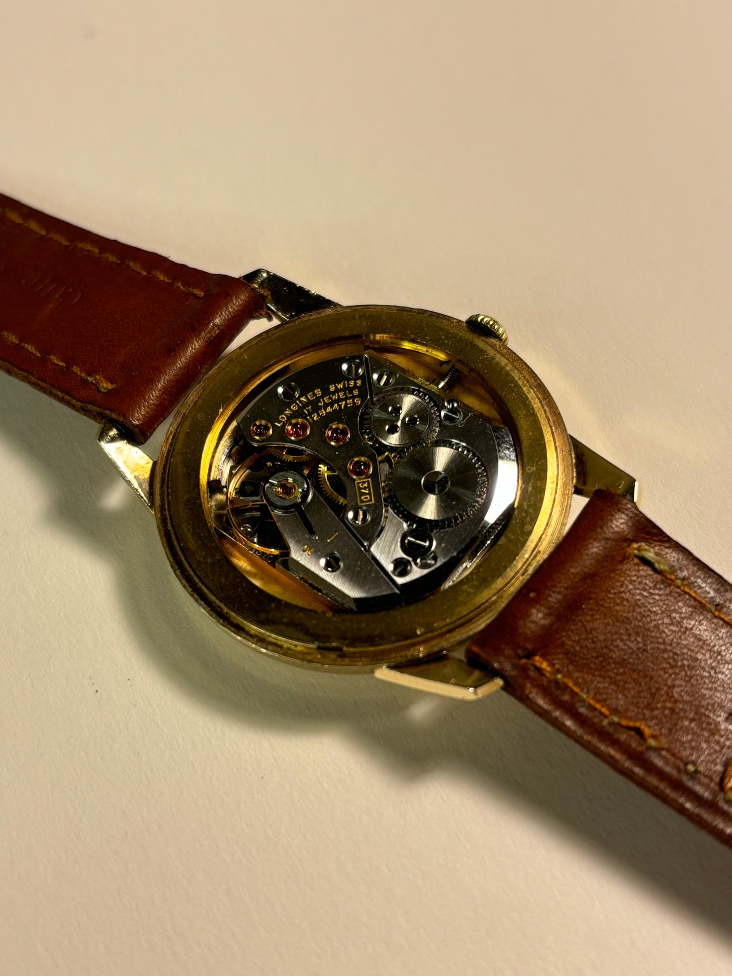 Longines 9ct Solid Gold 1960’s Manual Watch 370