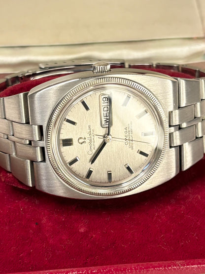 OMEGA Constellation *+BOX* Vintage 1960’s Men’s Automatic DayDate Silver Watch - 168.045