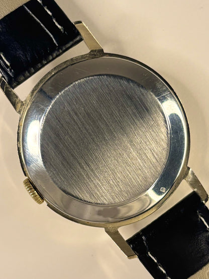 SMITHS Vintage 1960’s *LINEN DIAL* Men’s Manual Gold Dress Watch