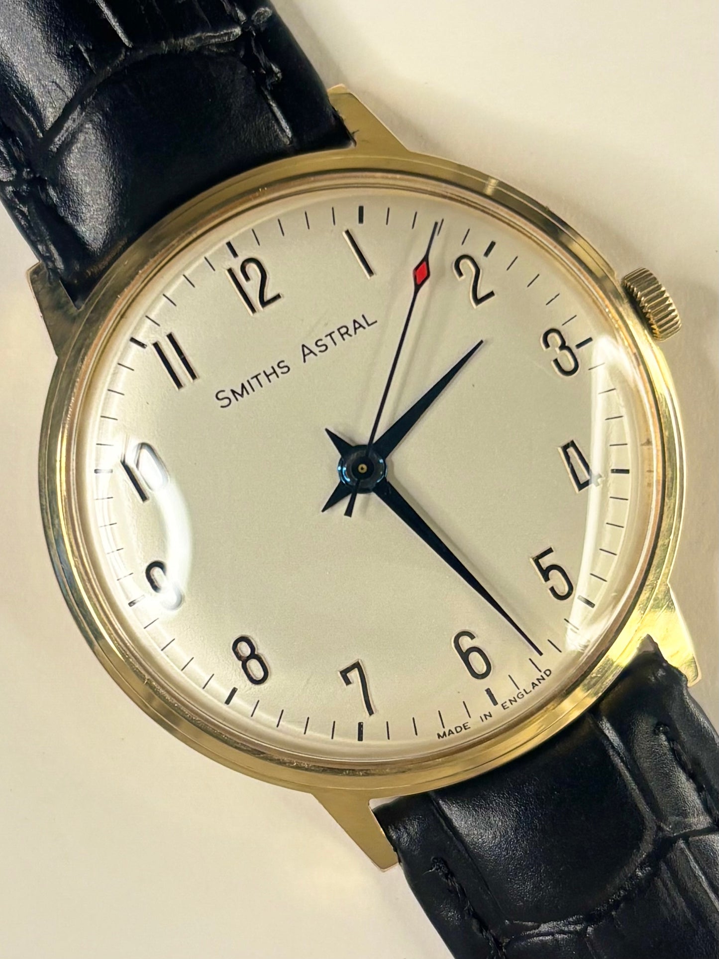 SMITHS Astral *+BOX&PAPERS* Vintage 1960’s Men’s Manual Gold Dress Watch
