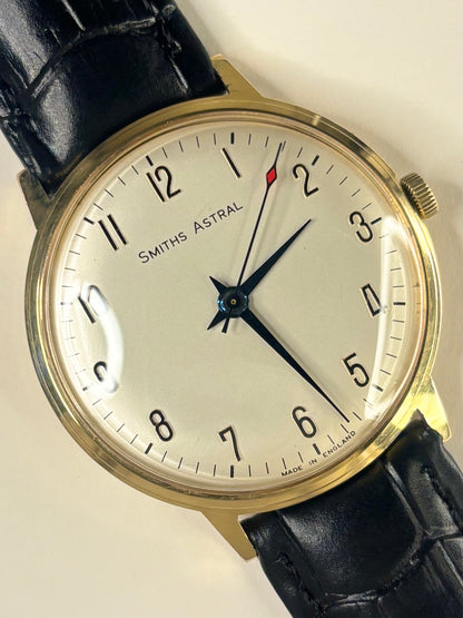 SMITHS Astral *+BOX&PAPERS* Vintage 1960’s Men’s Manual Gold Dress Watch