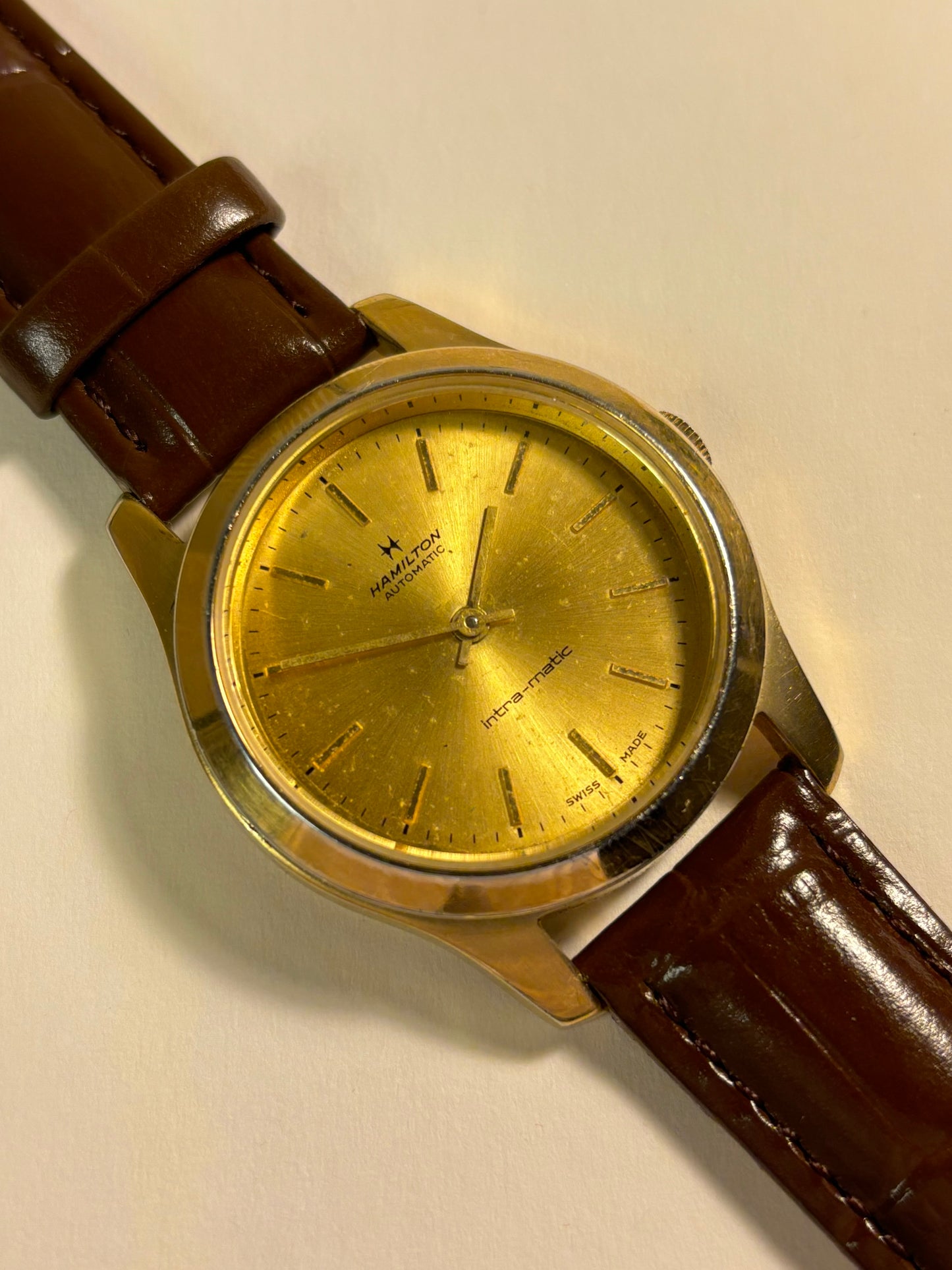 Hamilton Automatic Intra-Matic Gold Men's Watch Cal.90