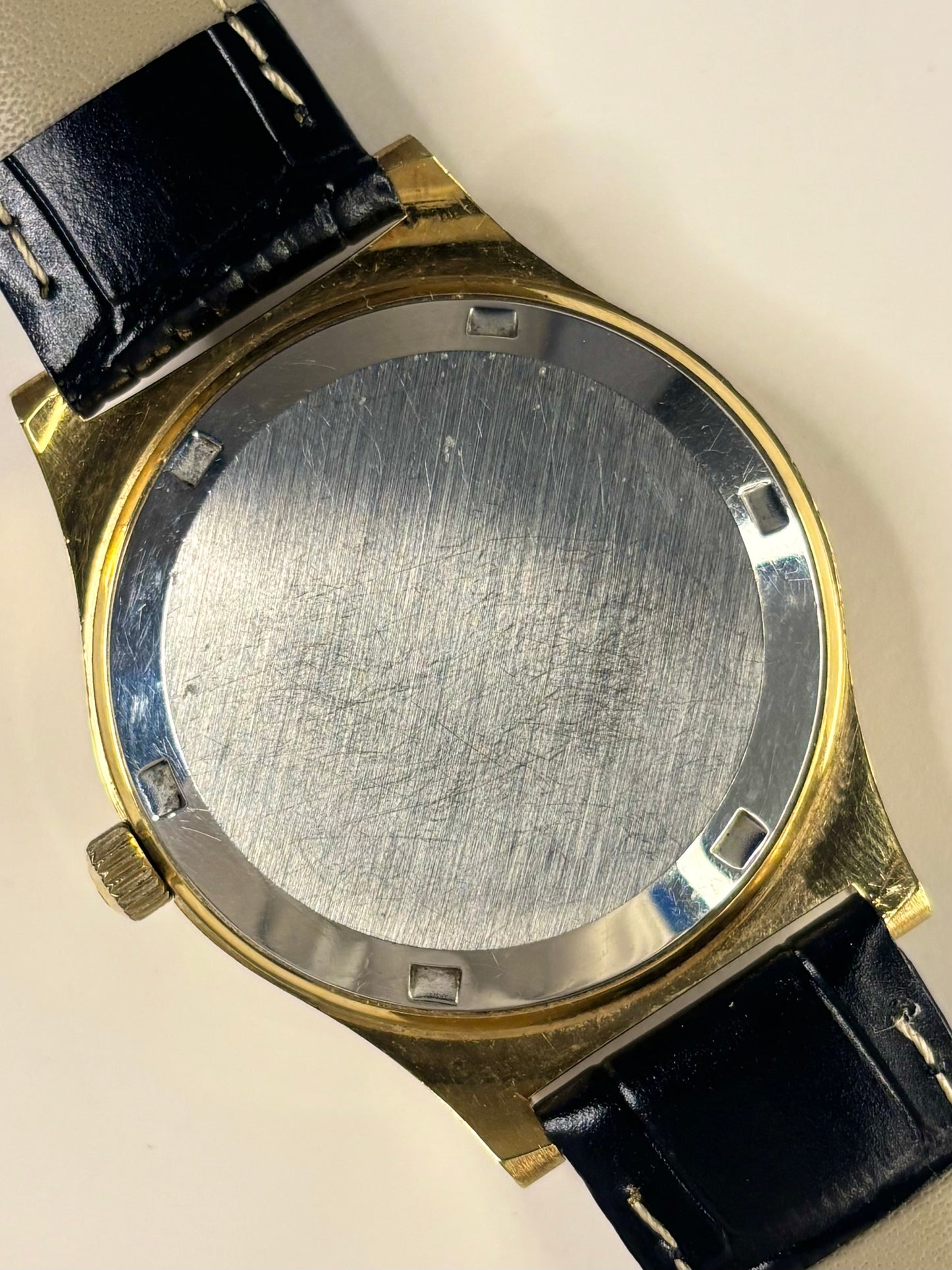OMEGA Geneve Vintage 1970’s Men’s Automatic Day Date Gold Dress Watch - 166.0169
