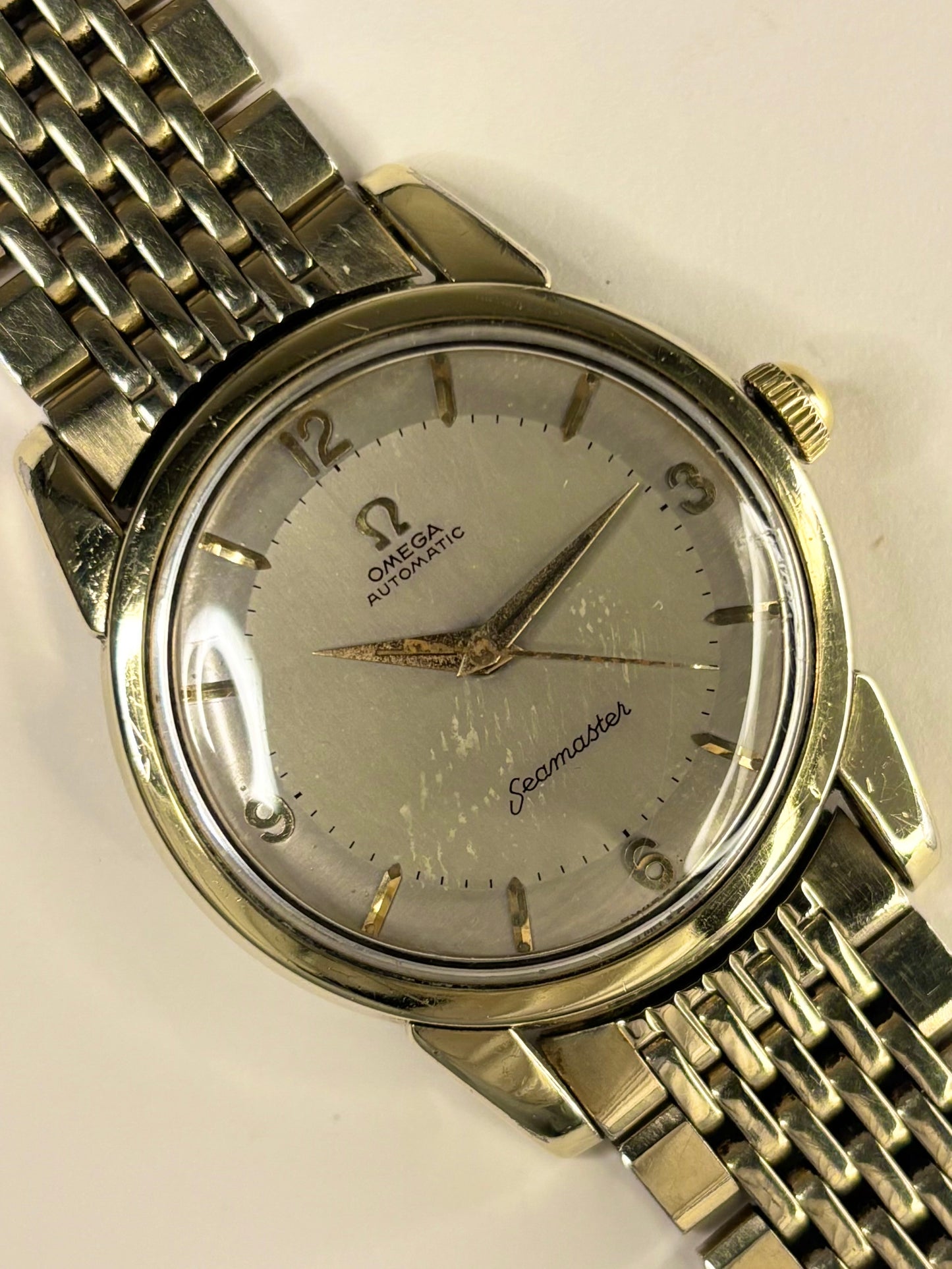 OMEGA Seamaster *+BOX* Vintage 1950's Men’s Automatic Gold Watch - 2846-3