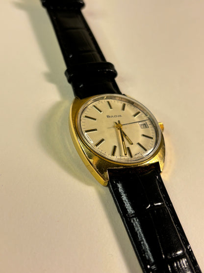 Bulova Gold Plated Square Men's Watch Cal.M4