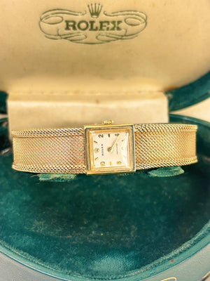 ROLEX 9ct Gold *+BOX* Precision Ladies Vintage 1960’s Manual Watch - 1401