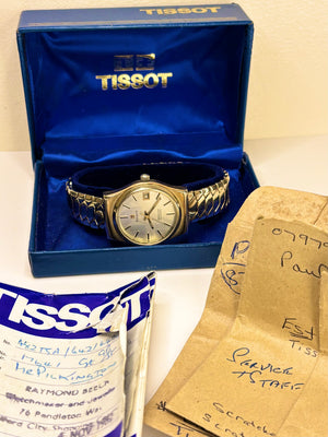 TISSOT Seastar Vintage 1980’s *+BOX&PAPERS* Men’s Automatic Date Gold Watch