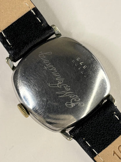 TUDOR Vintage 1940’s Men’s Manual Silver Cushion Watch - 59