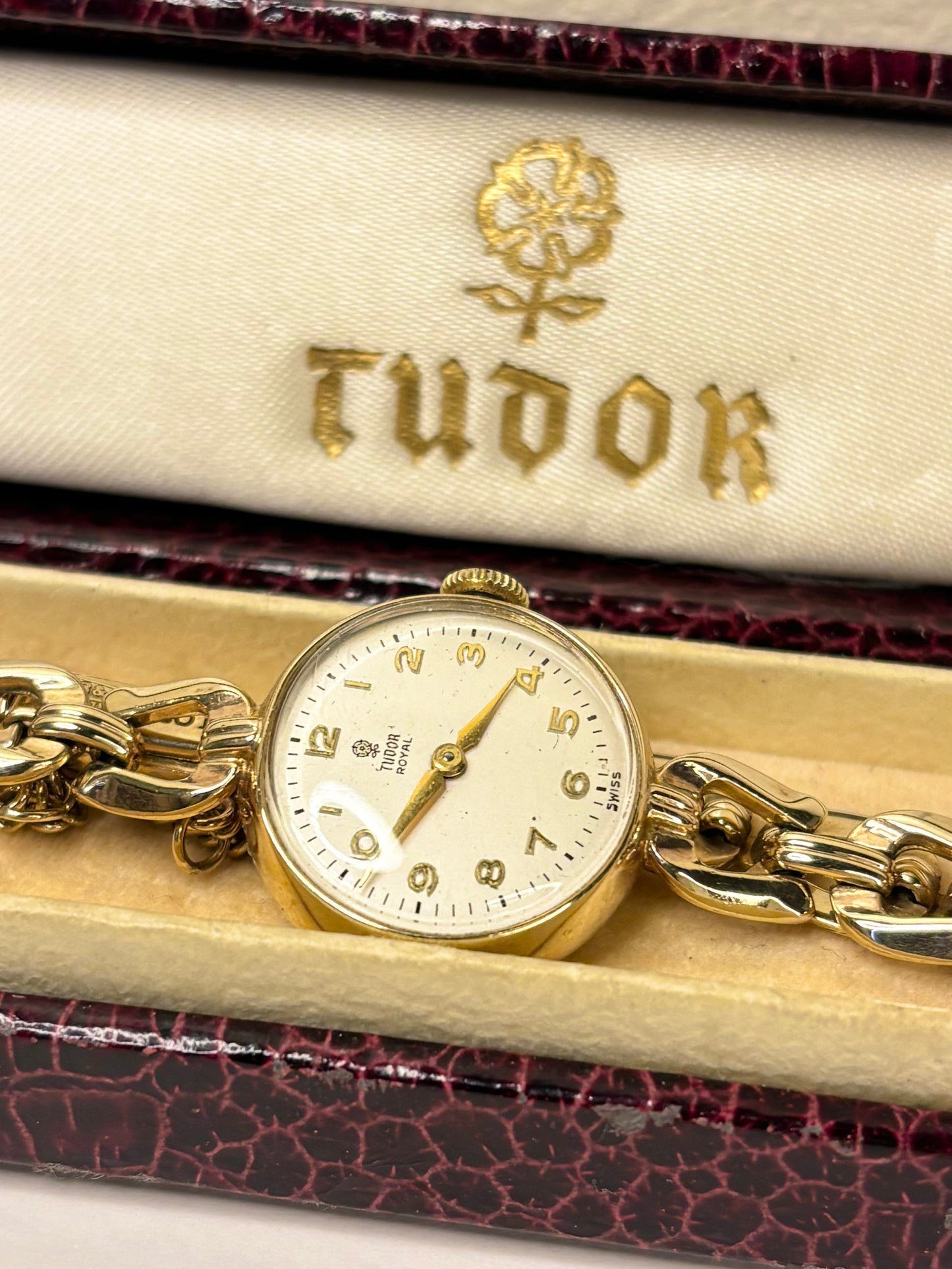 TUDOR Royal *+BOX* Ladies Vintage 1960’s Manual Gold Cocktail Watch