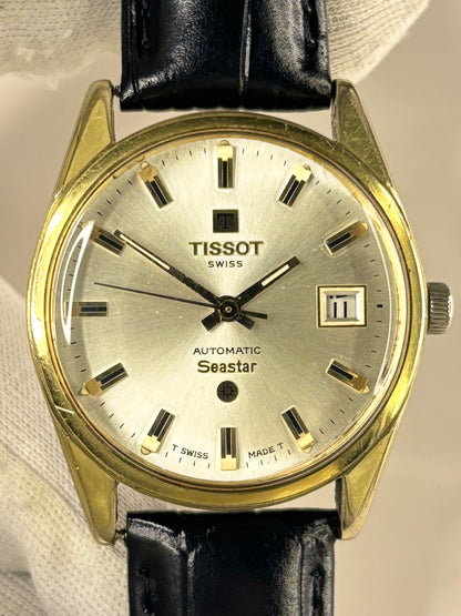 TISSOT Seastar Vintage 1970’s Men’s Automatic Date Gold Dress Watch
