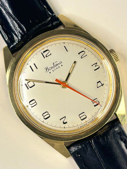 BENTIMA Star Vintage 1970’s Men’s Manual Gold Dress Watch