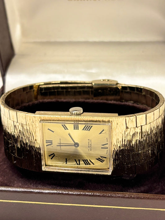 CARRONADE Vintage 1970’s *BOXED* Men’s Manual Gold Dress Watch