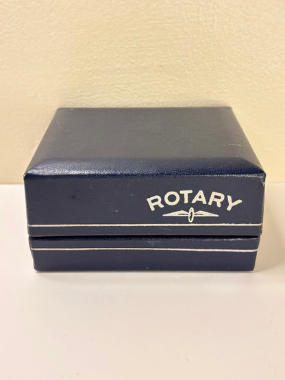 ROTARY ‘Tigers-Eye’ *RARE* Vintage 1970’s *+BOX* Men’s Manual Gold Dress Watch - 618