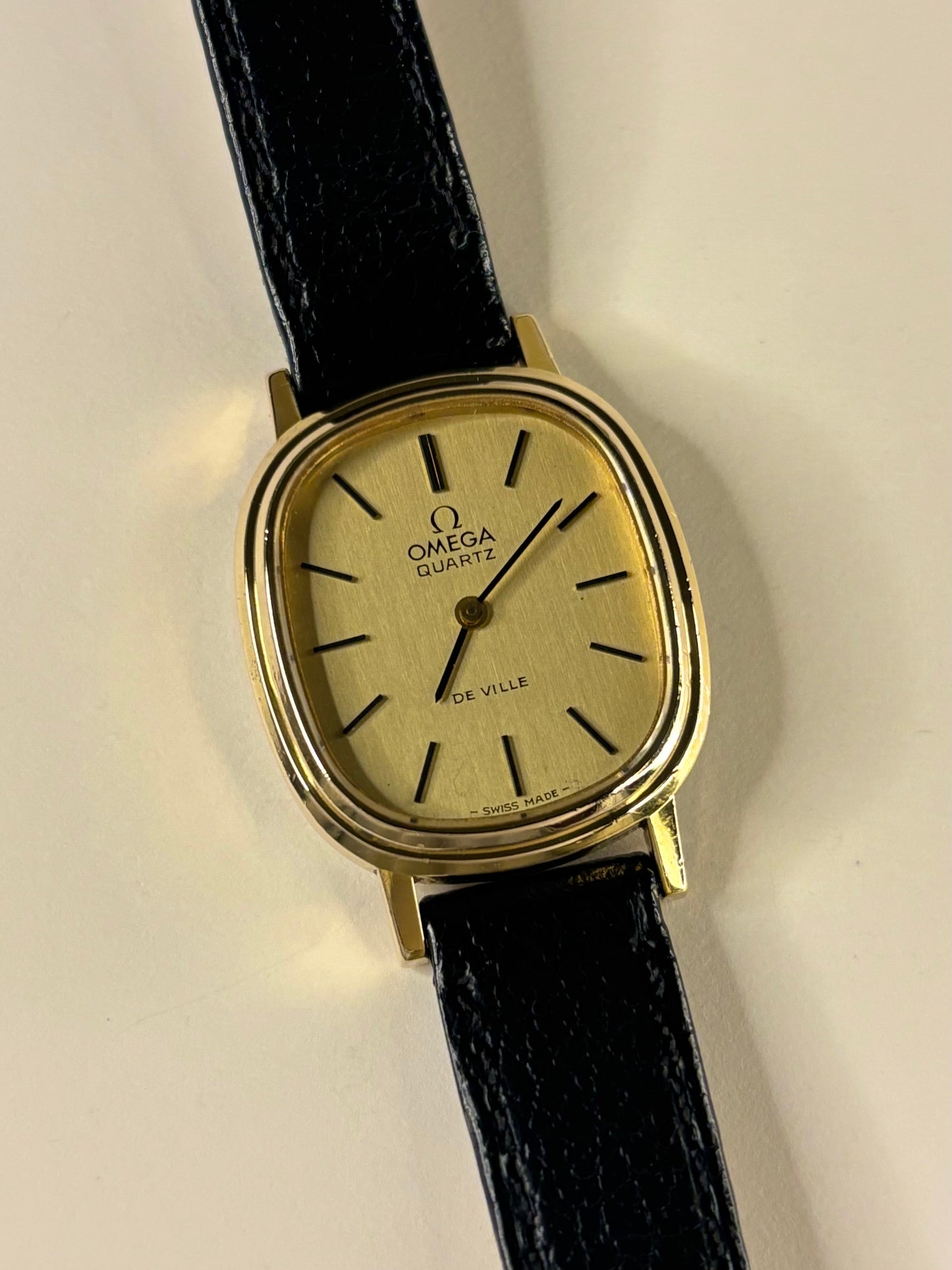 Omega De Ville Ladies Vintage 1980’s Gold Quartz Watch - 591.0021