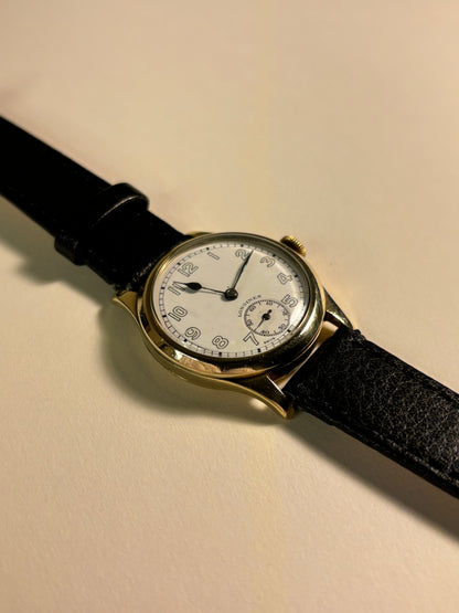 Longines 9ct Solid Gold 1940’s Sub-Seconds Manual Watch 10.68
