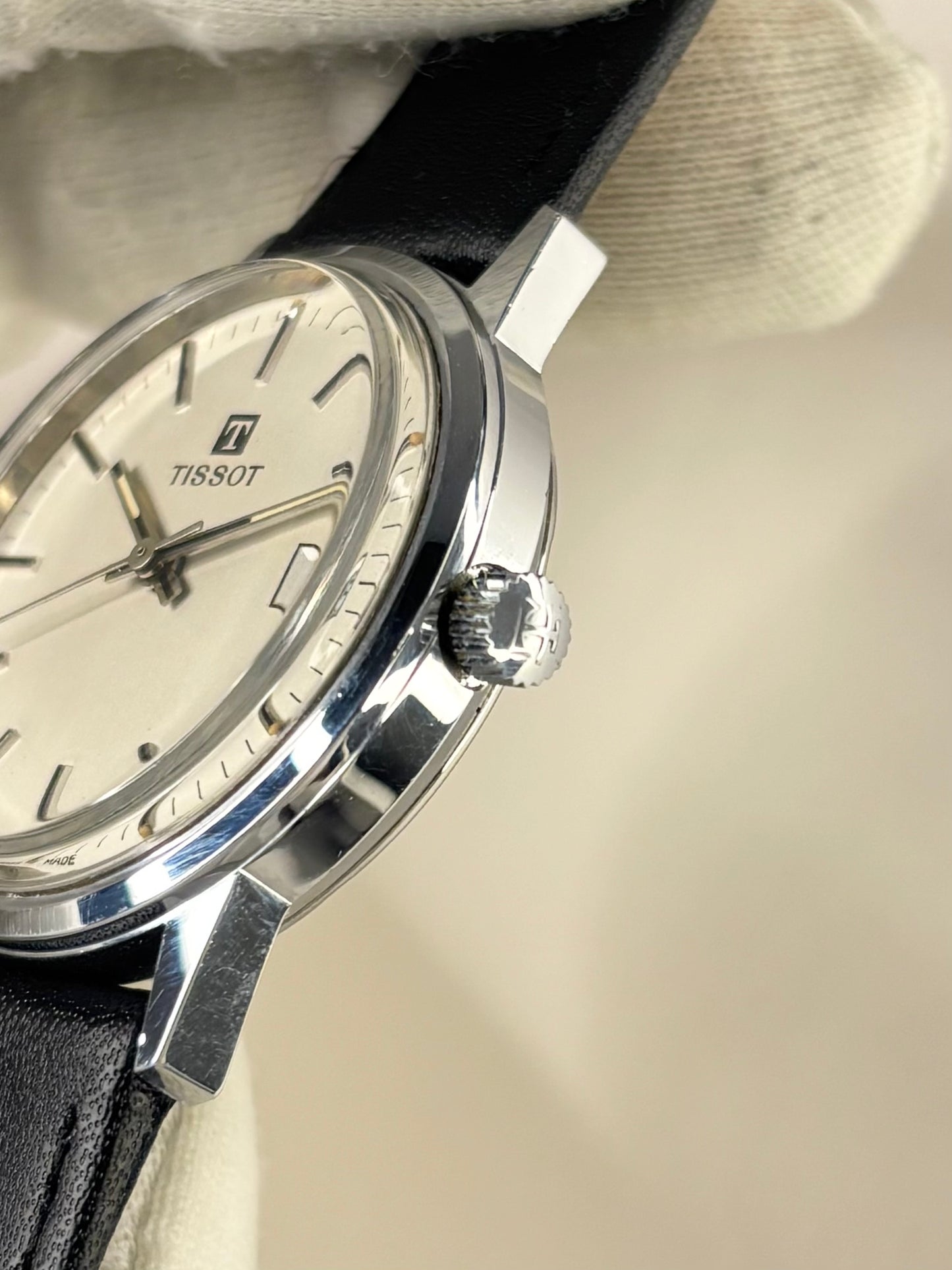 TISSOT Vintage 1970’s Men’s Manual Date Silver Dress Watch