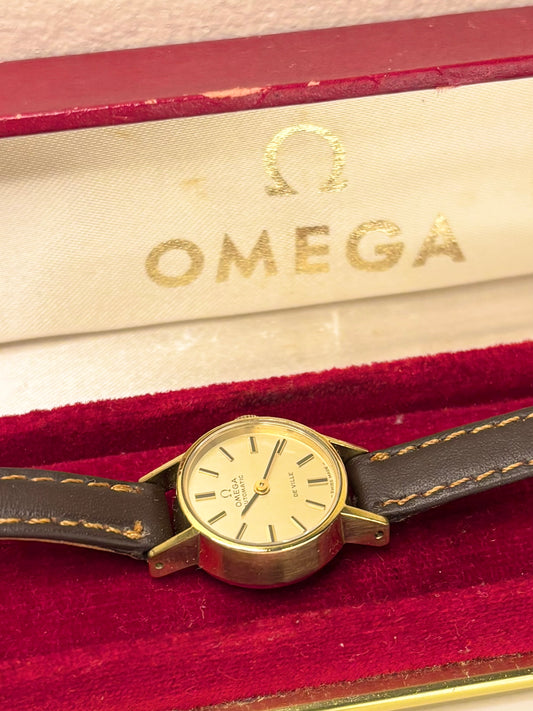 OMEGA De Ville Ladies *+BOX* Vintage 1970’s Automatic Gold Dress Watch - 551.0057