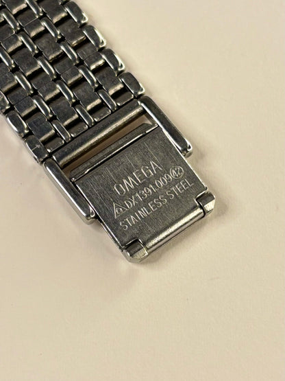 buckle strap bracelet  of Omega De Ville vintage 1982 men’s quartz gold plated watch