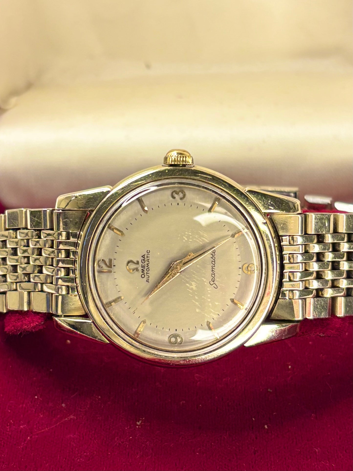 OMEGA Seamaster *+BOX* Vintage 1950's Men’s Automatic Gold Watch - 2846-3