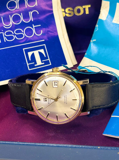 TISSOT Seastar Vintage 1970’s *+BOX&PAPERS* Men’s Automatic Gold Dress Watch