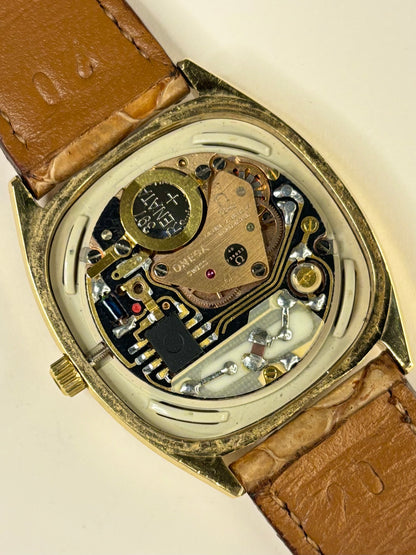 Vintage Omega De Ville timepiece movement 1342 photographed