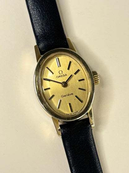 OMEGA Geneve Ladies Vintage 1960’s Manual Gold Oval Dress Watch