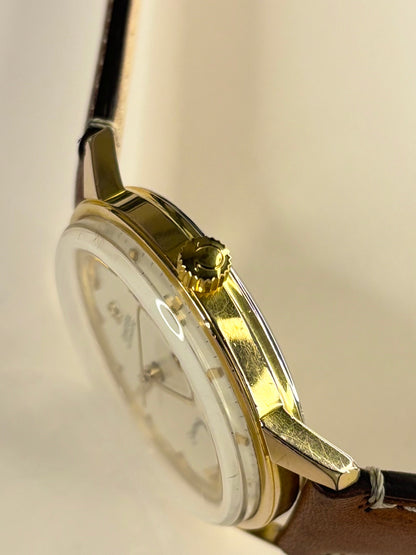 OMEGA Seamaster Vintage 1960’s Men’s Automatic Date Gold Dress Watch - 166.002