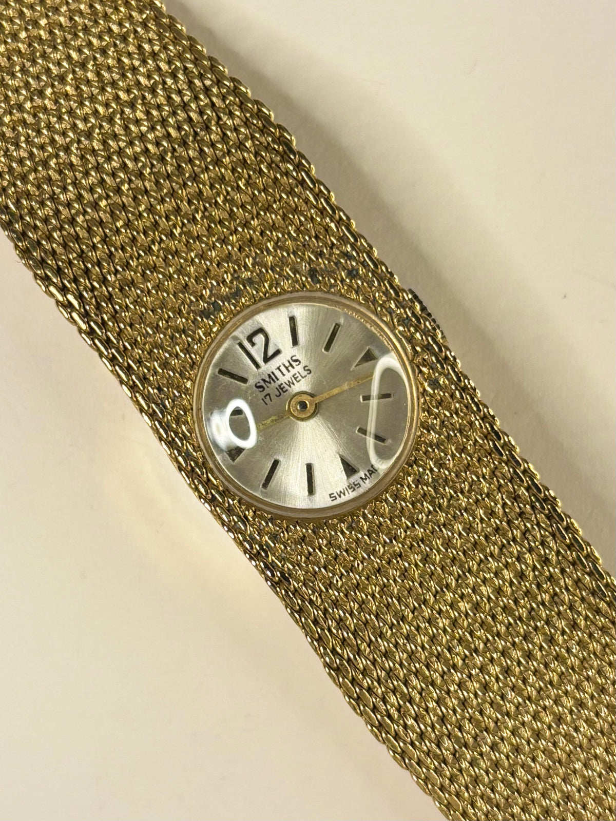 SMITHS Ladies *+BOX&PAPERS* Vintage 1970's Manual Gold Watch
