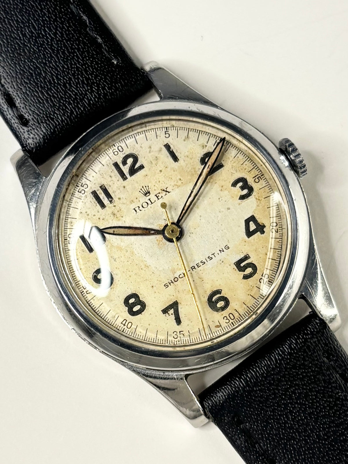 ROLEX Vintage 1940’s WW2 Men’s Manual Silver Dress Watch - 12325