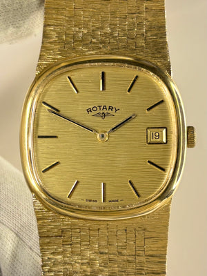 ROTARY Vintage 1970’s Men’s Manual Date Gold Watch
