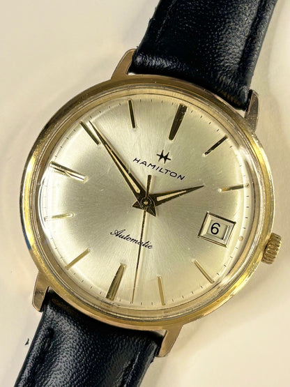 HAMILTON Vintage 1970’s Men’s Automatic Date Gold Dress Watch