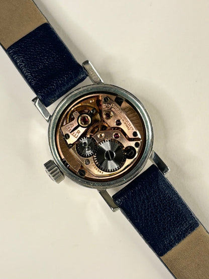 Classic 1950’s Omega ladies watch, stainless steel case, bullseye dial, manual movement 481, model 2908.1, a finely made vintage timepiece and trustworthy timekeeper