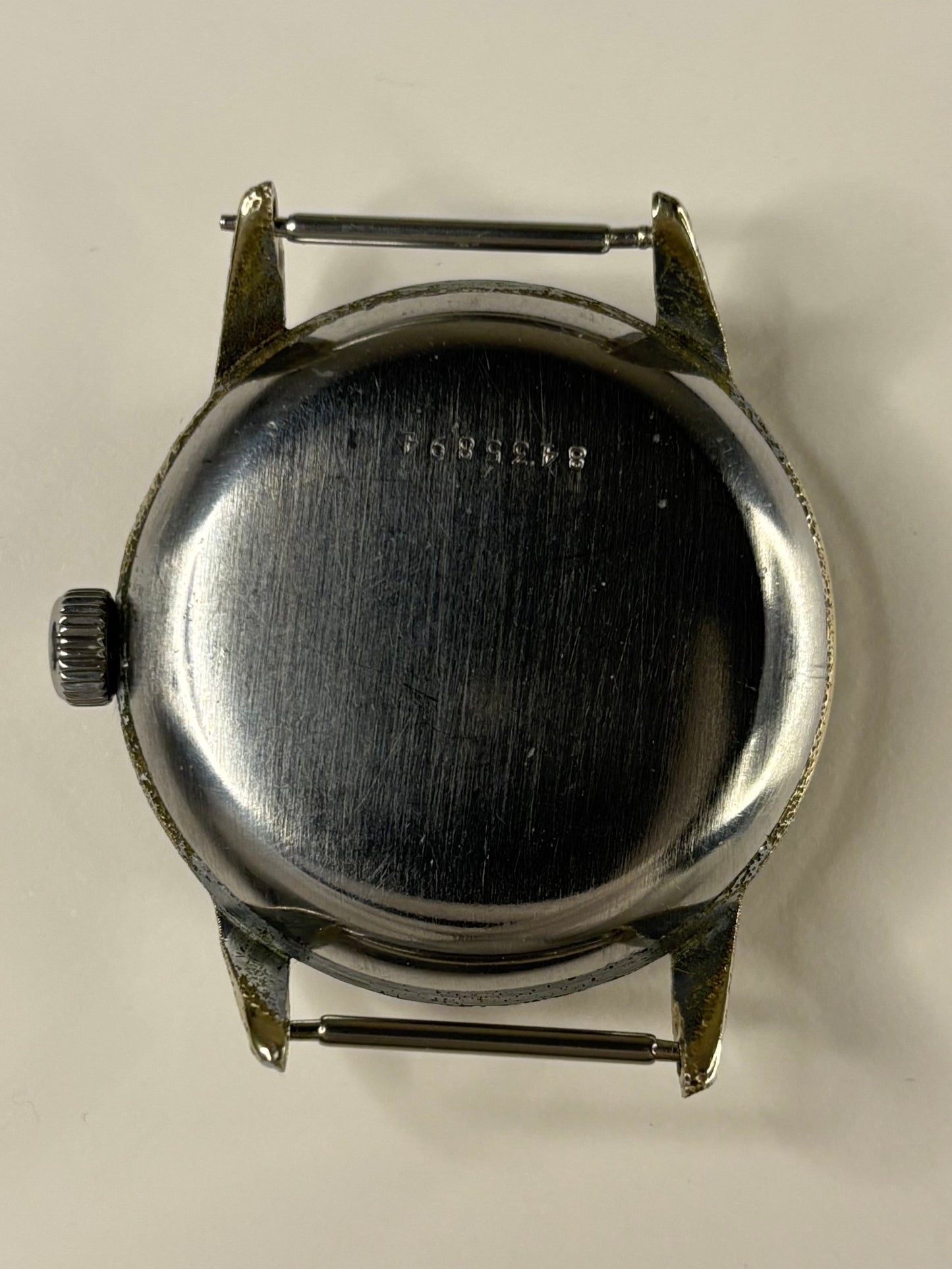 ZENITH Sporto WW2 Doctors Vintage 1940’s  Men’s Manual Black Steel Watch 12-4-P