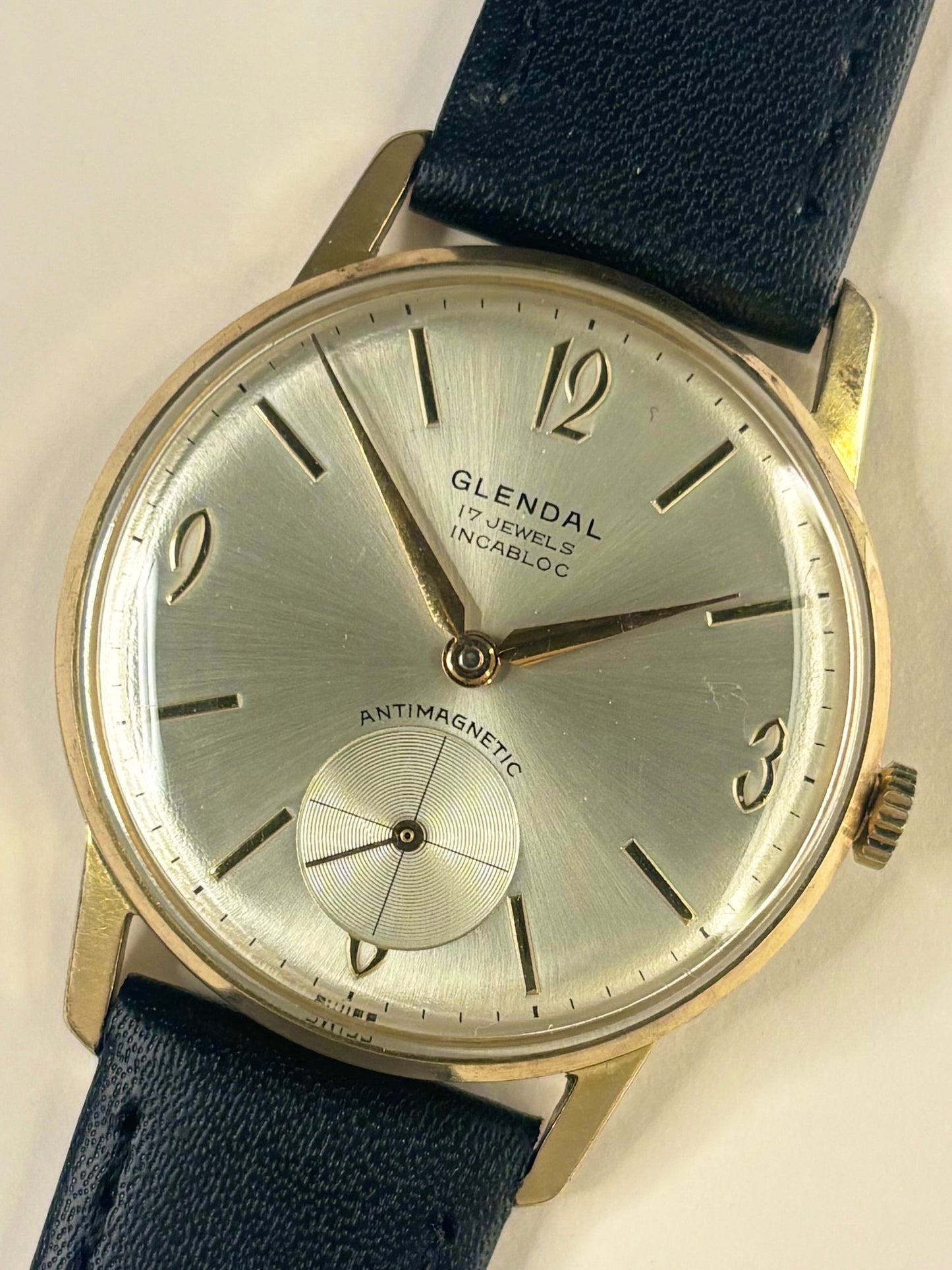 GLENDAL Vintage 1960’s Men’s Manual Sub-Seconds Gold Dress Watch