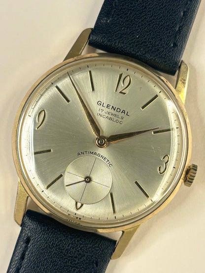 GLENDAL Vintage 1960’s Men’s Manual Sub-Seconds Gold Dress Watch