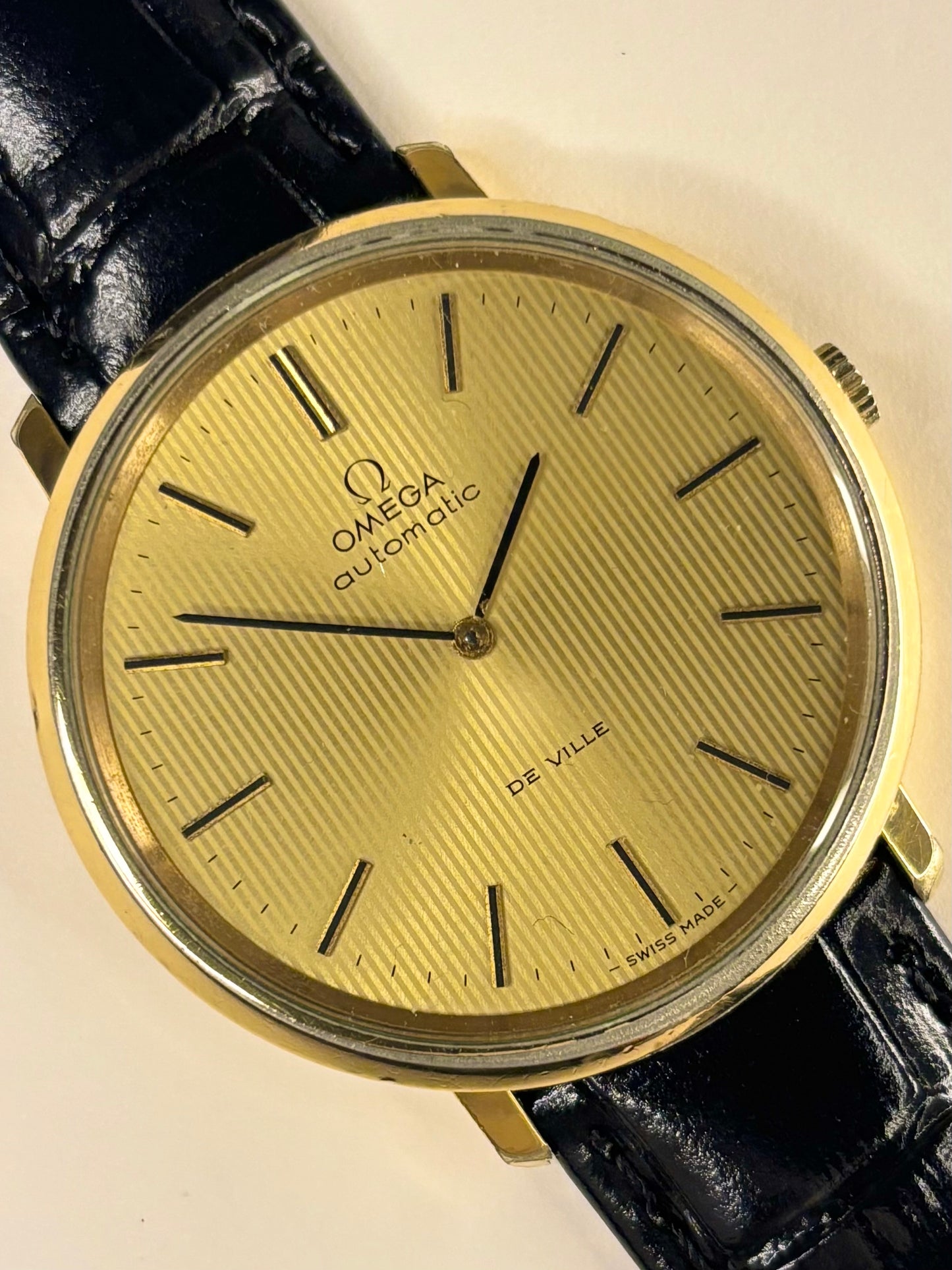 OMEGA De Ville *+PAPERS* Vintage 1970’s Men’s Automatic Gold Dress Watch - 151.0039