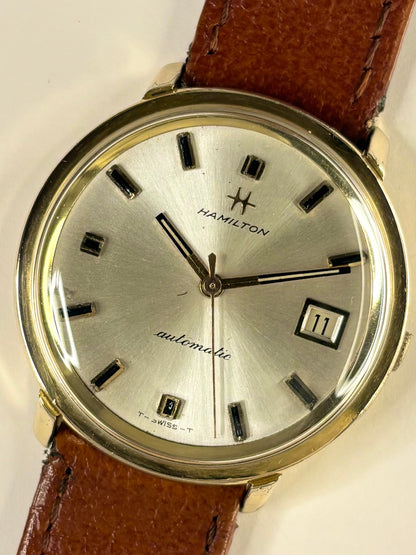 HAMILTON Vintage 1970’s Men’s Automatic Date Gold Dress Watch