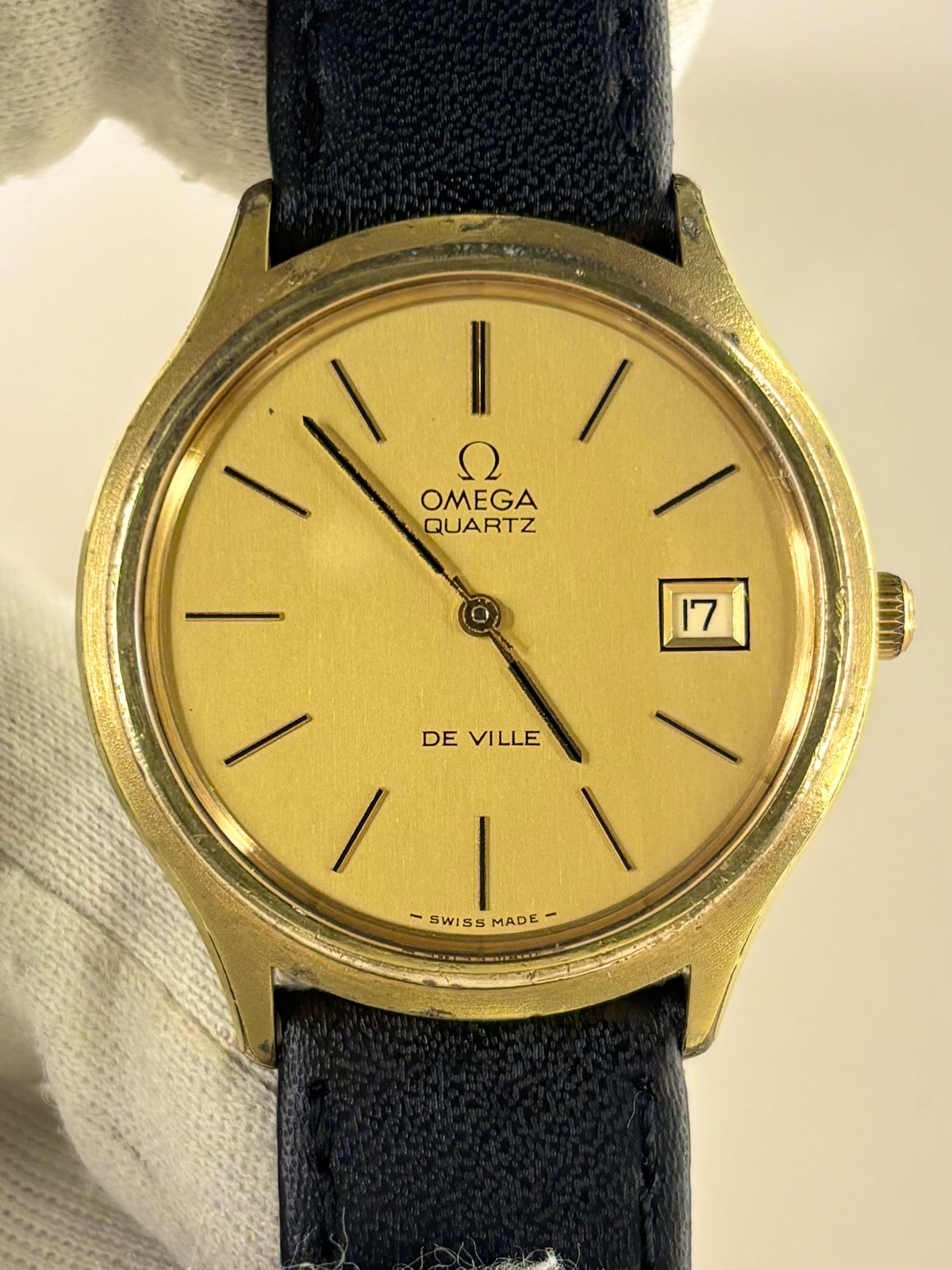 OMEGA De Ville Vintage 1970’s Men’s Date Gold Dress Watch