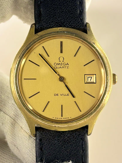 OMEGA De Ville Vintage 1970’s Men’s Date Gold Dress Watch