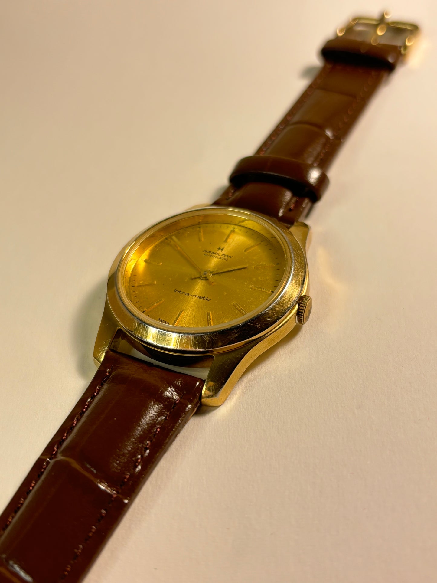 Hamilton Automatic Intra-Matic Gold Men's Watch Cal.90