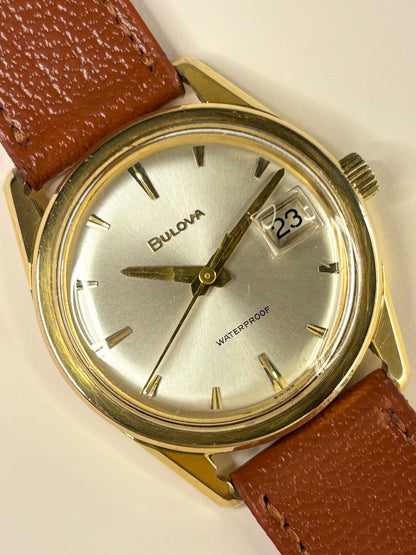 BULOVA Vintage 1970’s Men’s Manual Date Gold Dress Watch