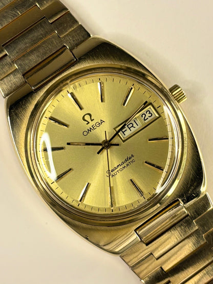 OMEGA Seamaster *+BOX* Vintage 1970’s Men’s Automatic Gold Watch - 166.0216