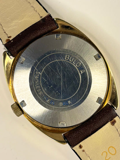 BULOVA Ambassador Vintage 1970’s Men’s Automatic Date Gold Dress Watch