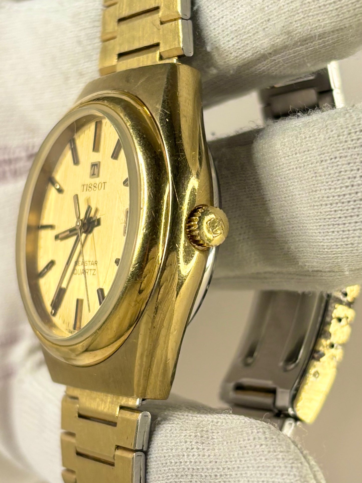 TISSOT Seastar *+BOX* Vintage 1970’s Men’s Date Gold Watch