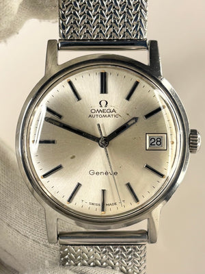 OMEGA Geneve Vintage 1960’s Men’s Automatic Date Silver Watch - 166.070