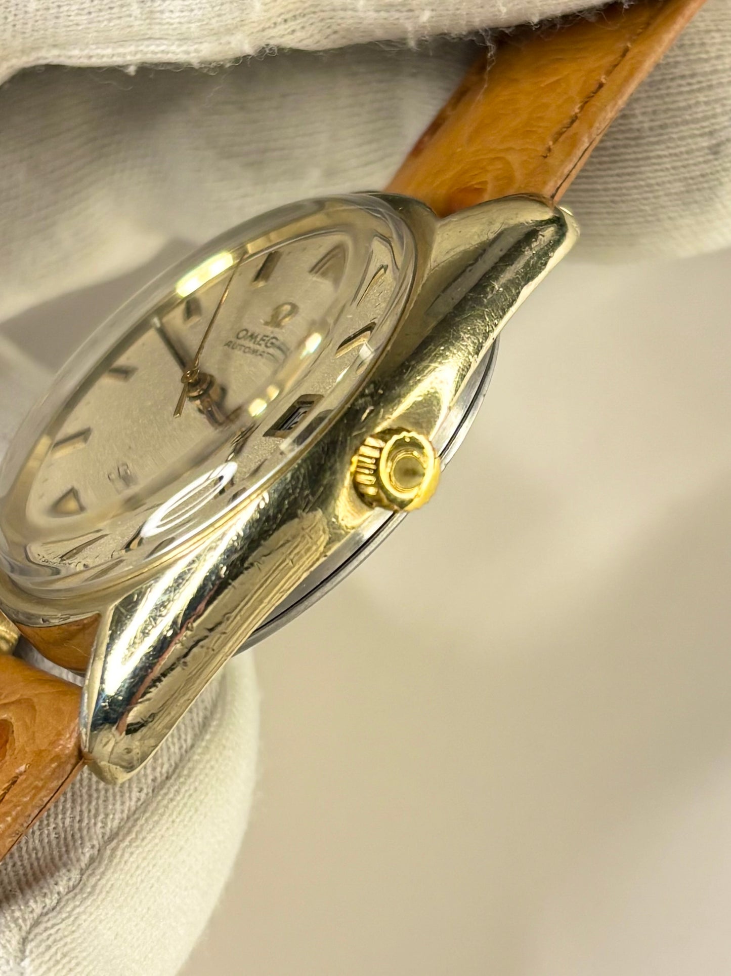 OMEGA Seamaster Vintage 1970’s Men’s Automatic Date Gold Dress Watch - 166.067