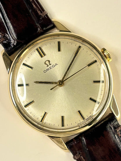 OMEGA 9ct Gold Vintage 1960’s *+BOX&PAPERS* Men’s Manual Dress Watch - 131.5418
