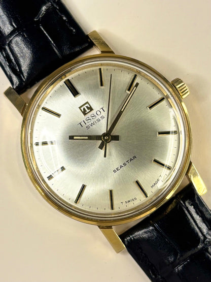 TISSOT Seastar *+BOX* Vintage 1970’s Men’s Manual Gold Dress Watch - 41520