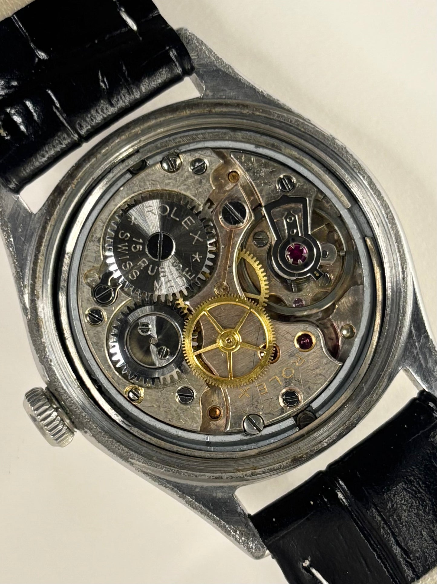 Rolex vintage men’s watch ref. 4444 with manual wind movement, serial 357XXX, c.1944